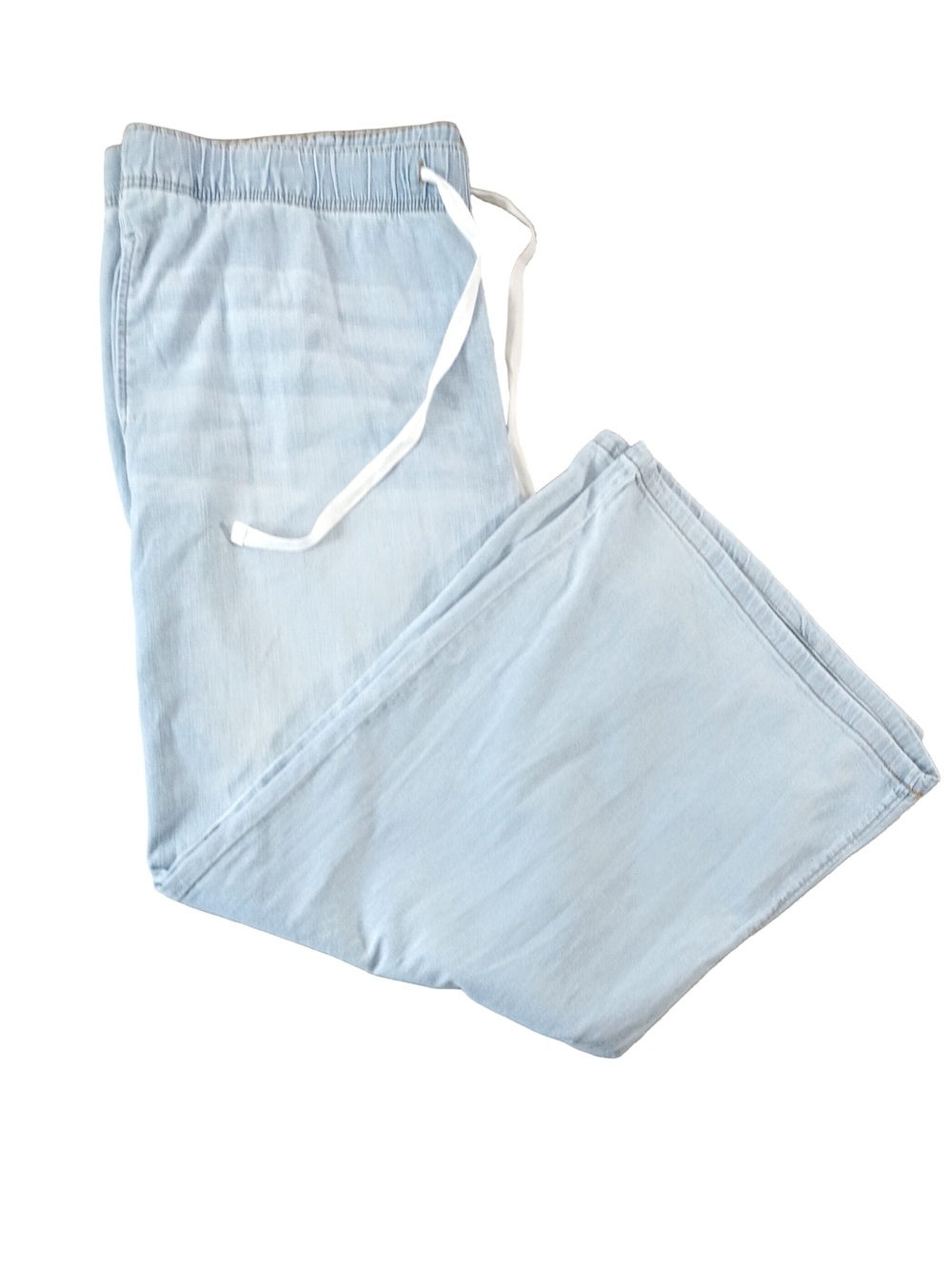 Maurices Light Blue Wide Leg Jeans with Drawstring